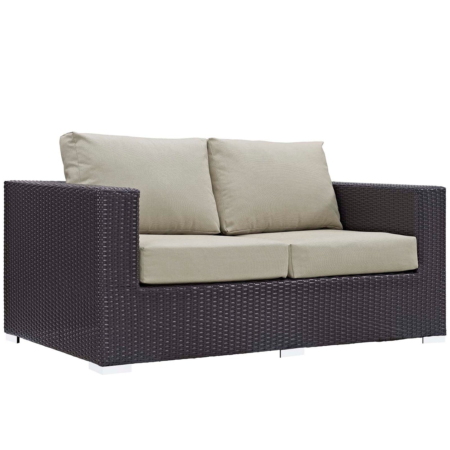 Convene 4 Piece Set Outdoor Patio with Fire Pit by Modway
