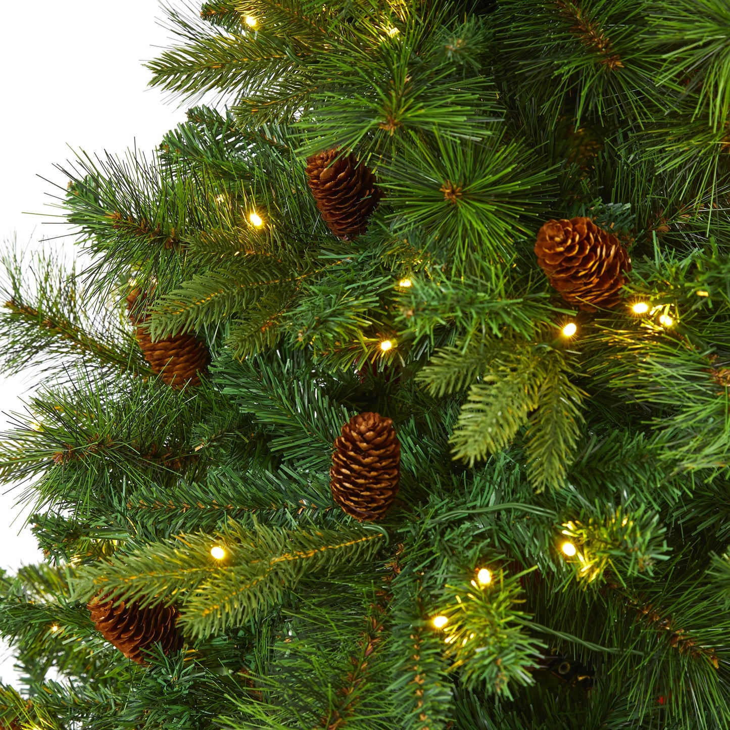 6' West Virginia Full Bodied Mixed Pine Artificial Christmas Tree w/ 300 LED