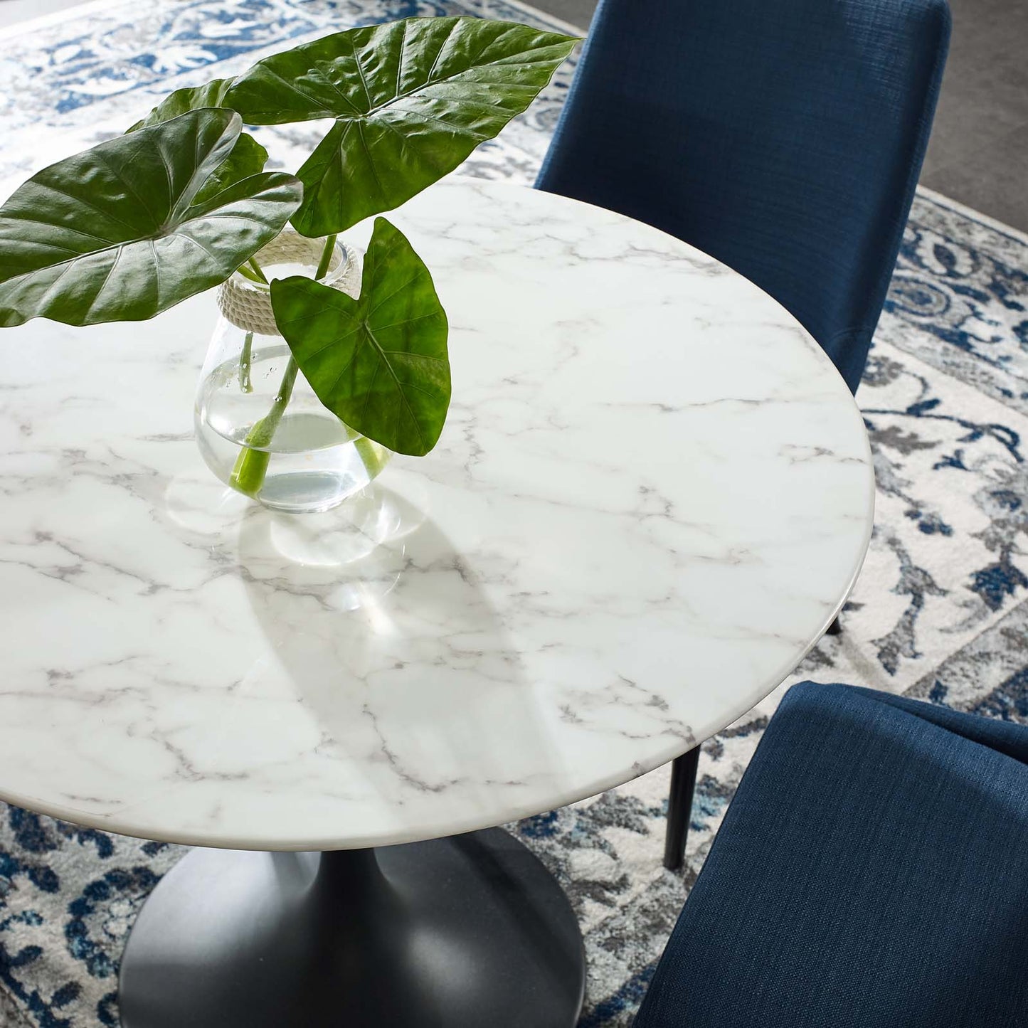 Lippa 36" Round Faux Marble Dining Table by Modway