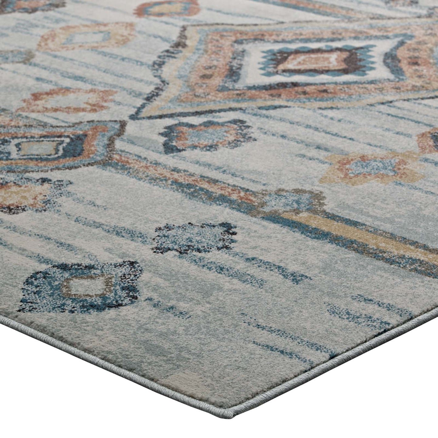 Jenica Distressed Moroccan Tribal Abstract Diamond 5x8 Area Rug by Modway
