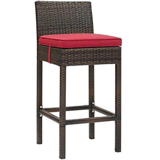 Conduit Outdoor Patio Wicker Rattan Bar Stool Set of 2 by Modway