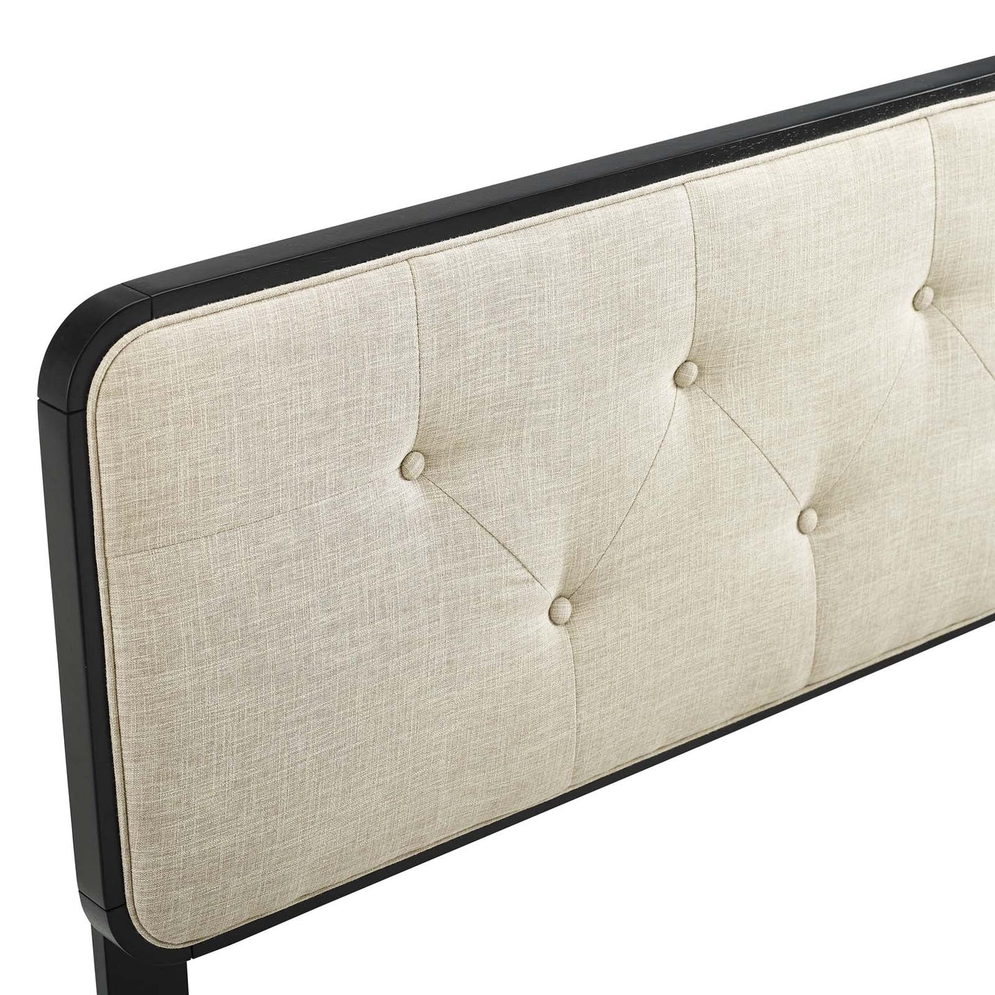 Collins Tufted Fabric and Wood King Headboard by Modway