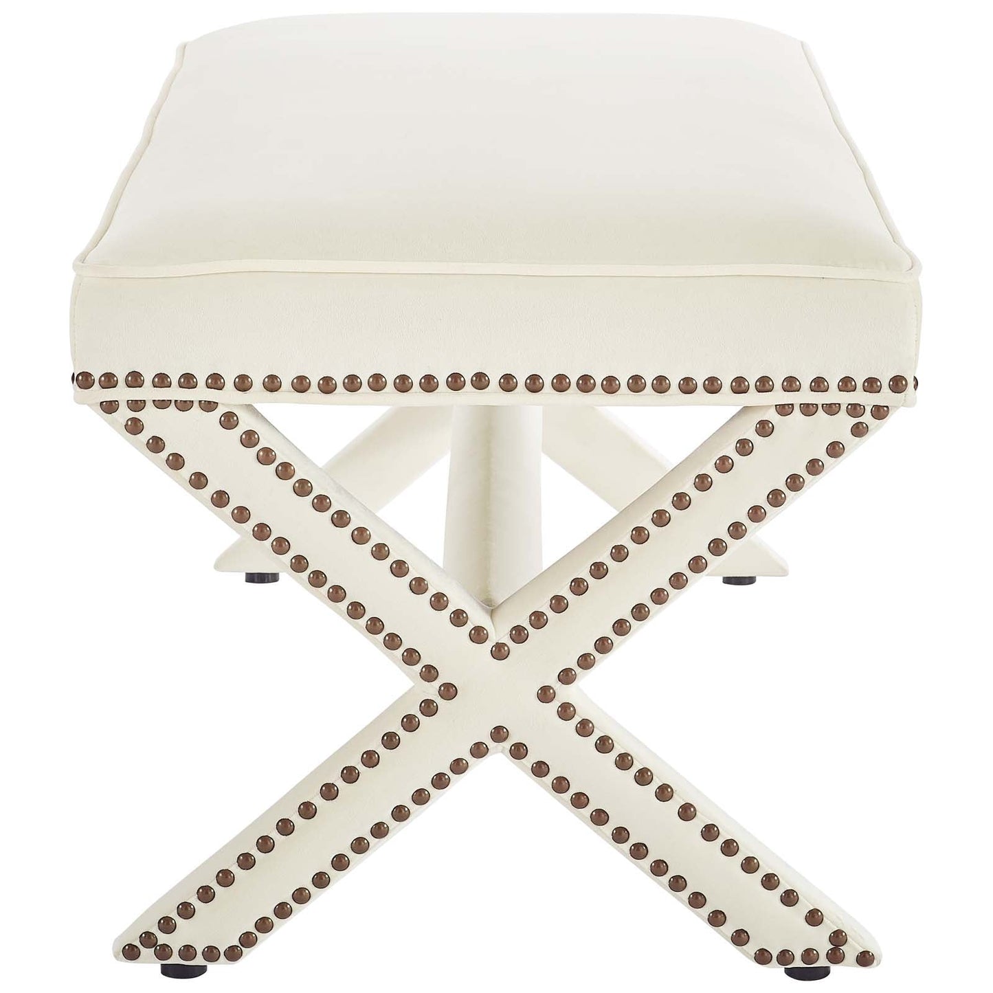 Rivet Performance Velvet Bench by Modway