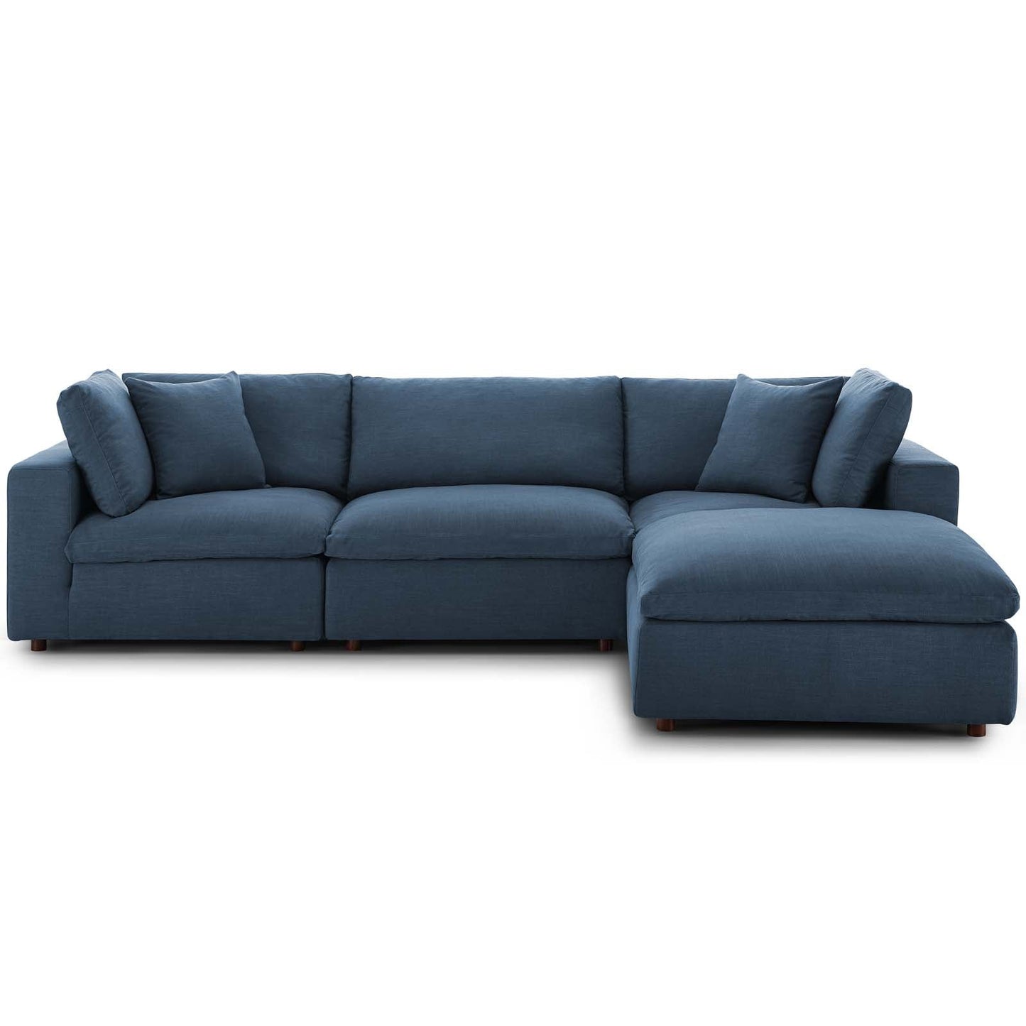 Commix 4 Piece Down Filled Overstuffed Sectional Sofa Set by Modway