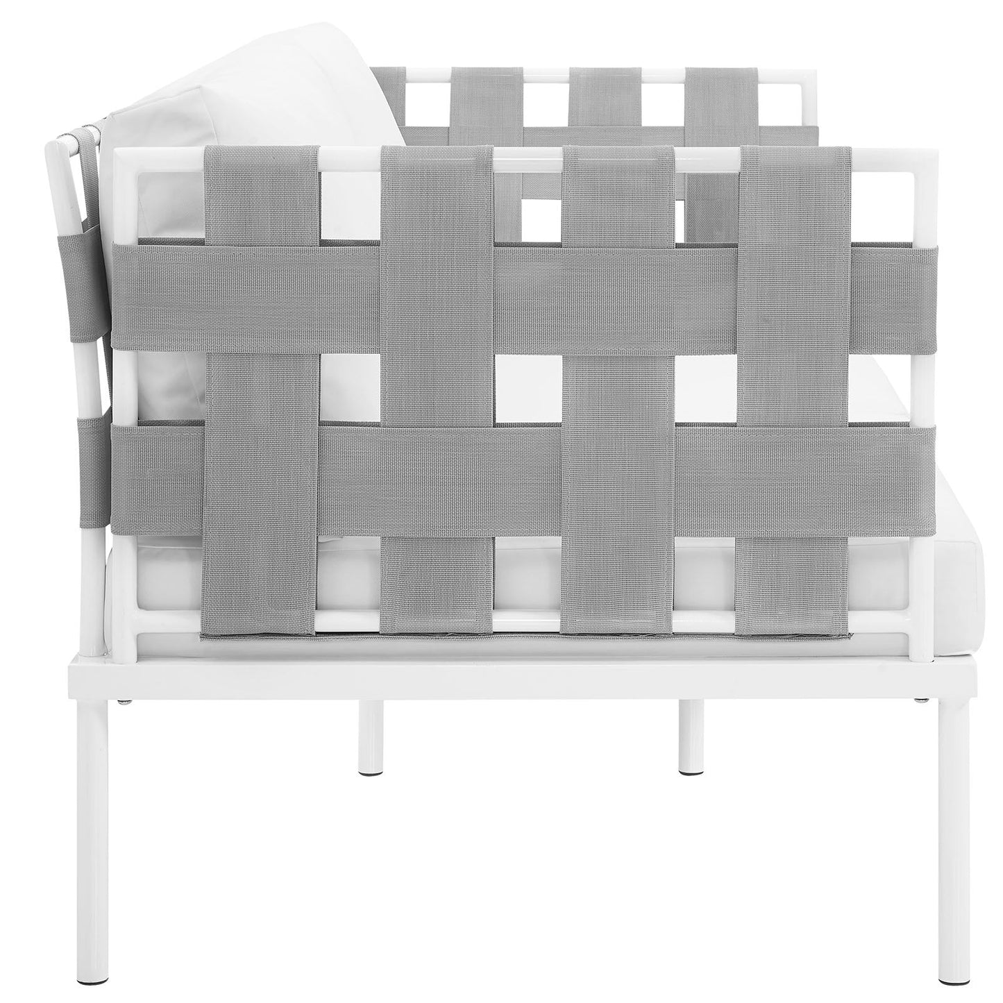 Harmony Outdoor Patio Aluminum Loveseat by Modway