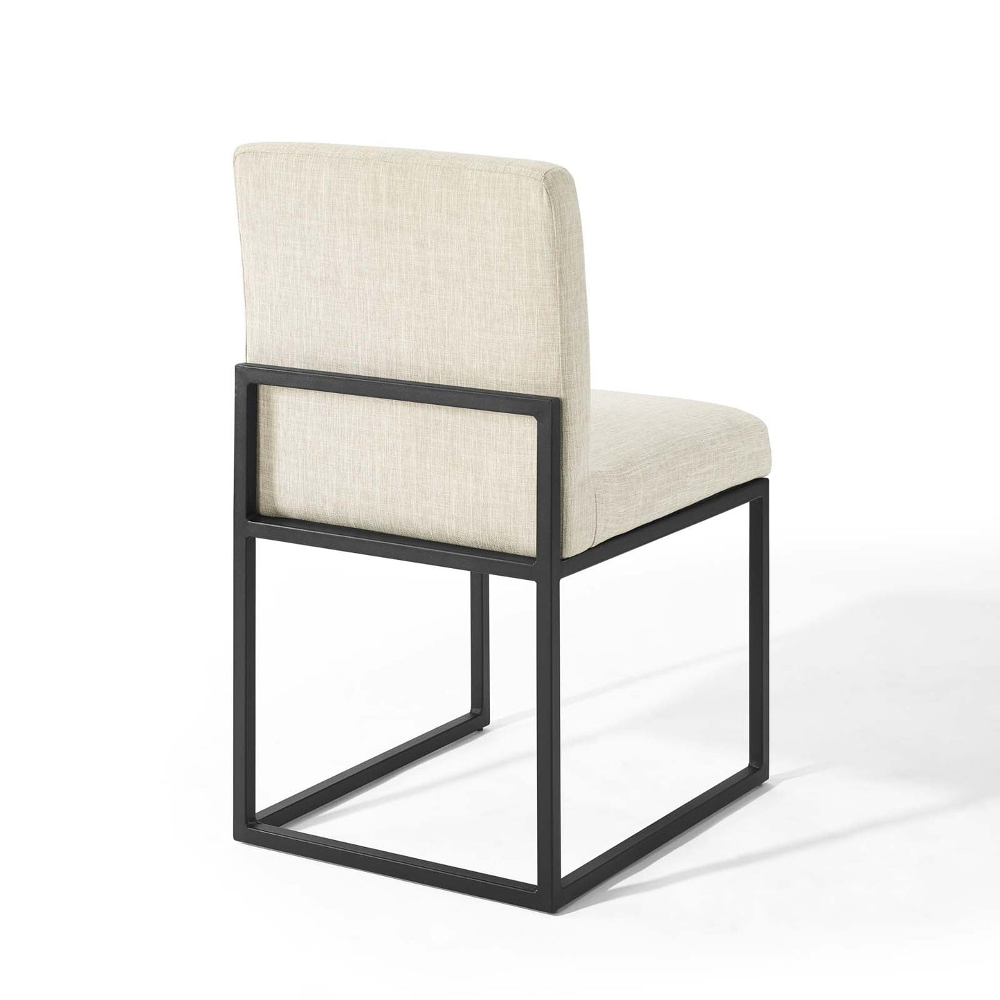 Carriage Upholstered Fabric Dining Chair Set of 2 by Modway
