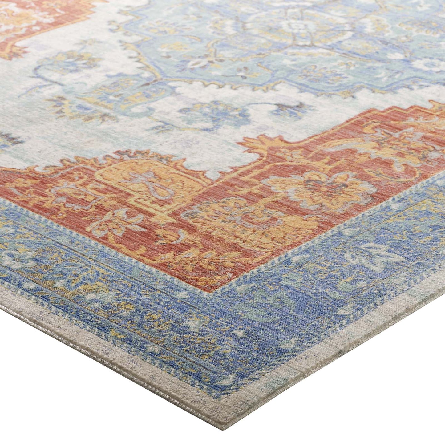Citlali Distressed Southwestern Aztec 4x6 Area Rug by Modway