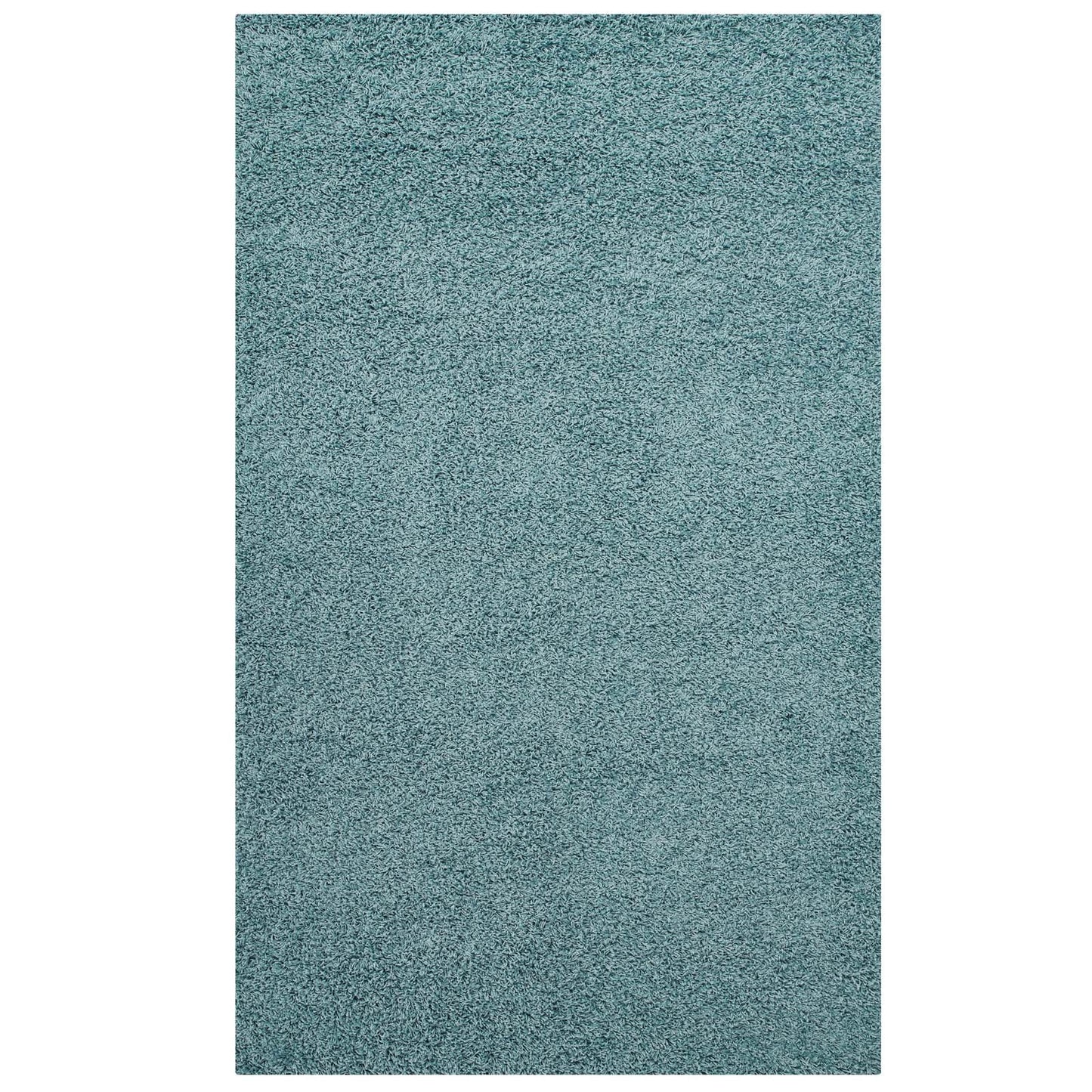 Enyssa Solid 5x8 Shag Area Rug by Modway