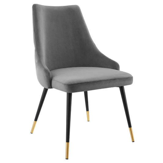 Adorn Performance Velvet Dining Side Chair Set of 2 by Modway