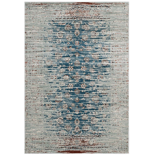 Hesper Distressed Contemporary Floral Lattice 8x10 Area Rug by Modway