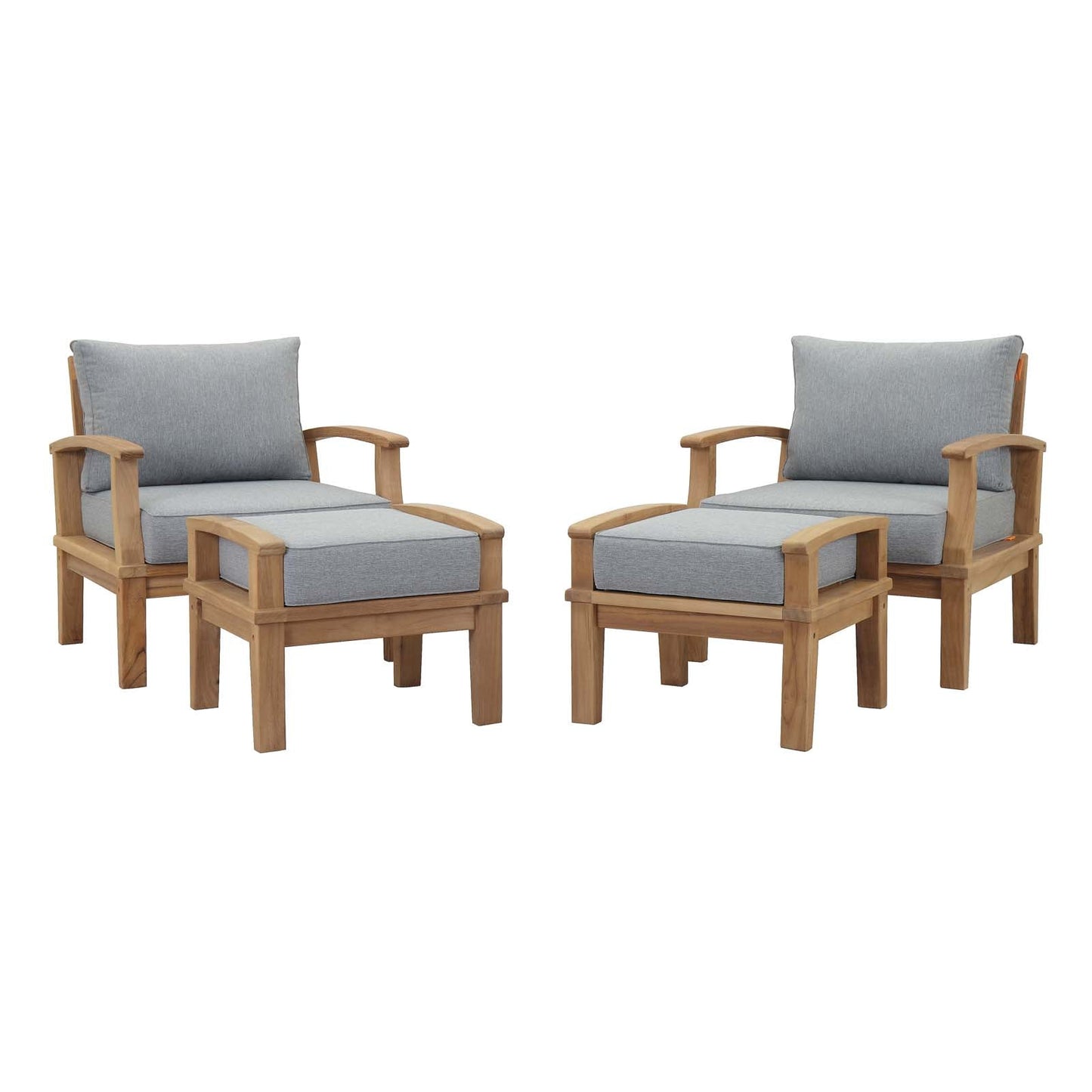 Marina 4 Piece Outdoor Patio Teak Set by Modway