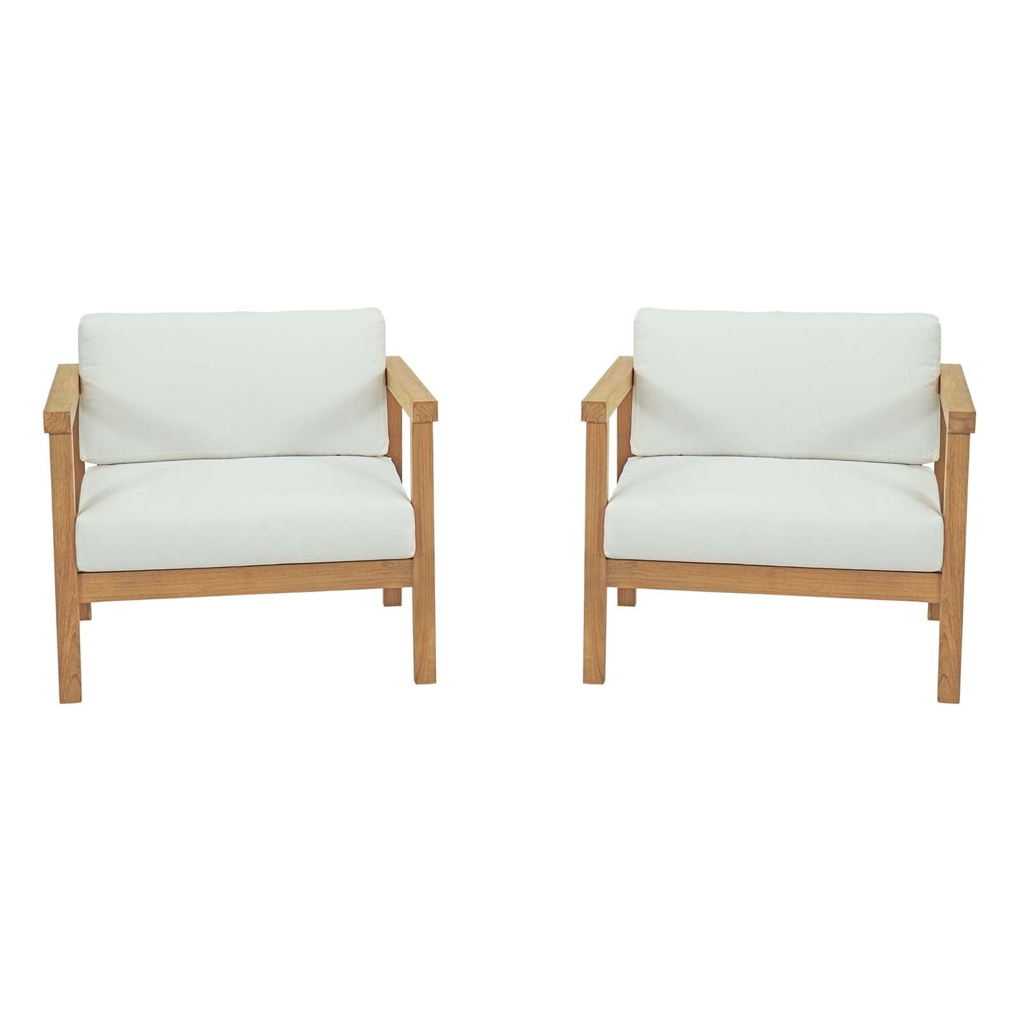 Bayport 2 Piece Outdoor Patio Teak Set by Modway