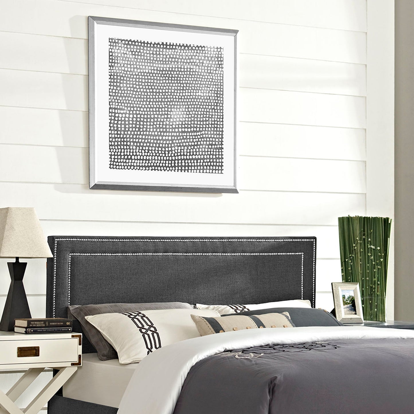 Jessamine Upholstered Fabric Full Headboard by Modway