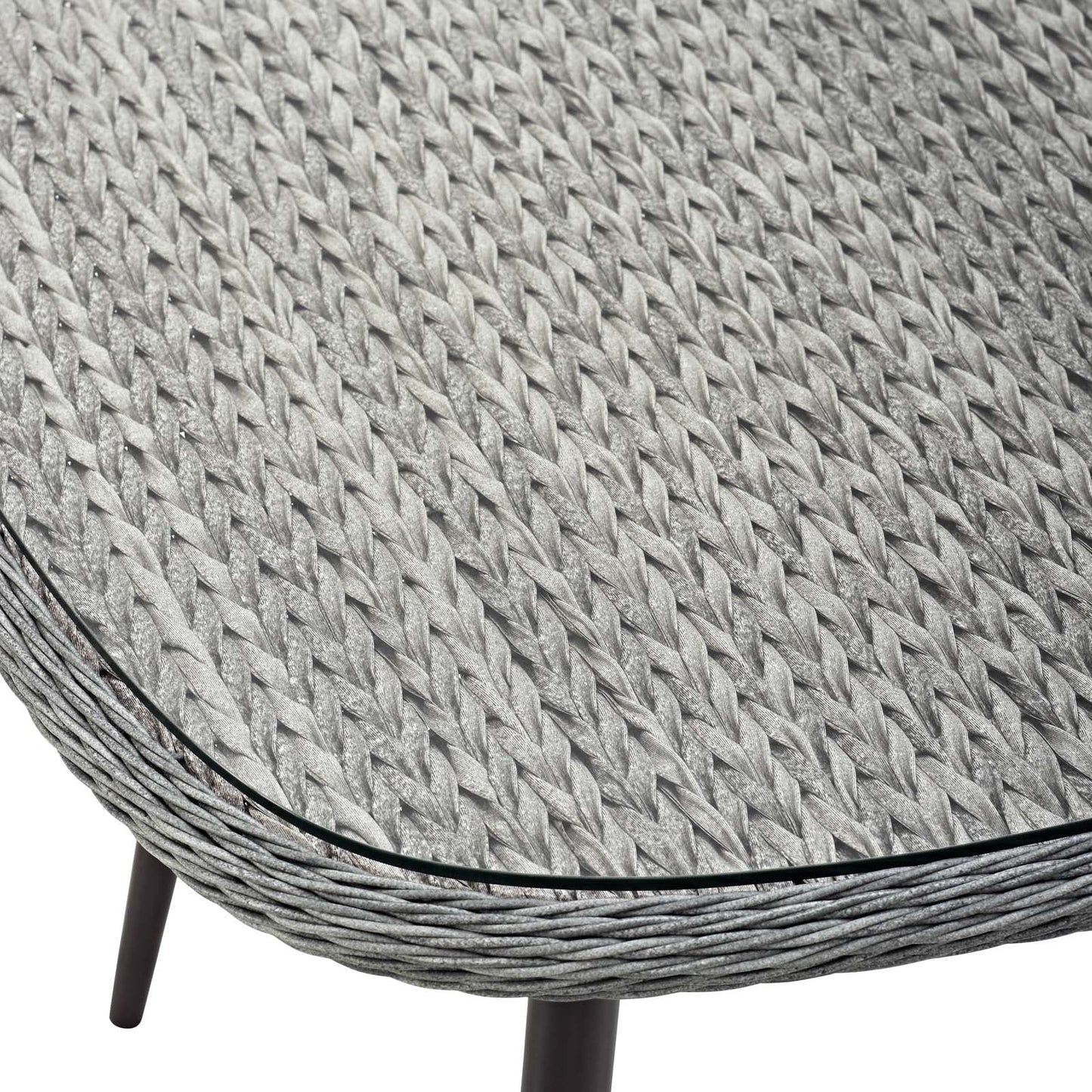 Endeavor 36" Outdoor Patio Wicker Rattan Dining Table by Modway