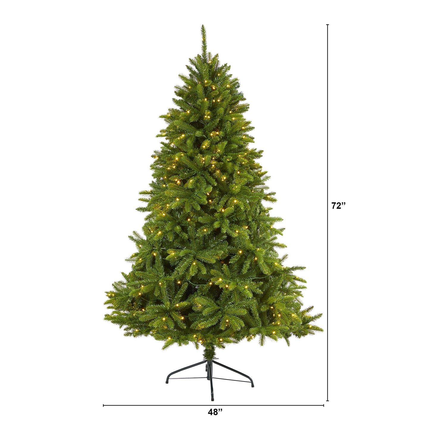 6' Sierra Spruce 'Natural Look' Artificial Christmas Tree w/ 300 Clear LED Light