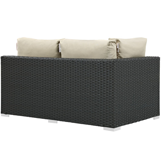 Sojourn Outdoor Patio Sunbrella¨ Left Arm Loveseat by Modway