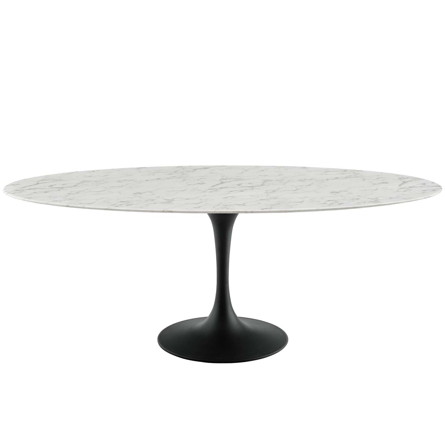 Lippa 78" Oval Faux Marble Dining Table by Modway