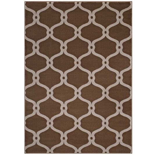 Beltara Chain Link Transitional Trellis 5x8 Area Rug by Modway