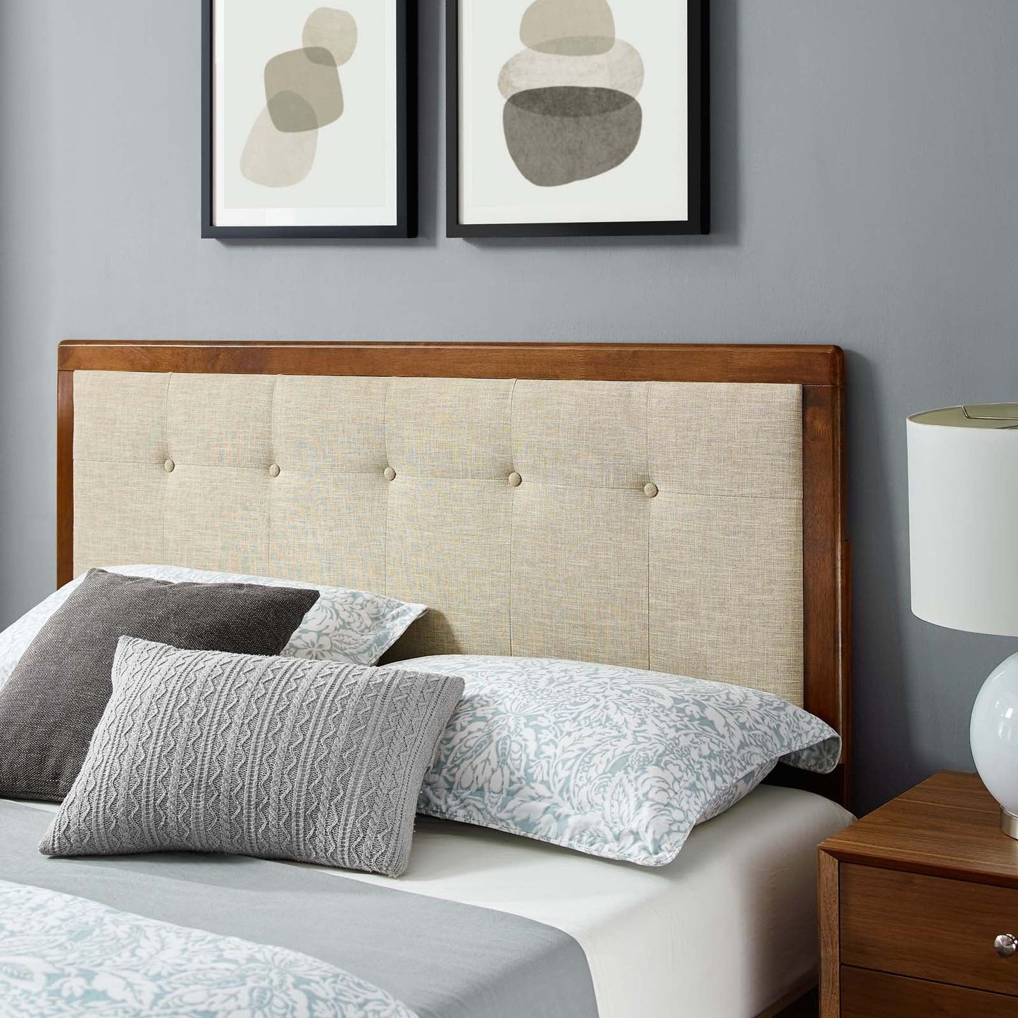 Willow Wood Queen Platform Bed With Splayed Legs by Modway