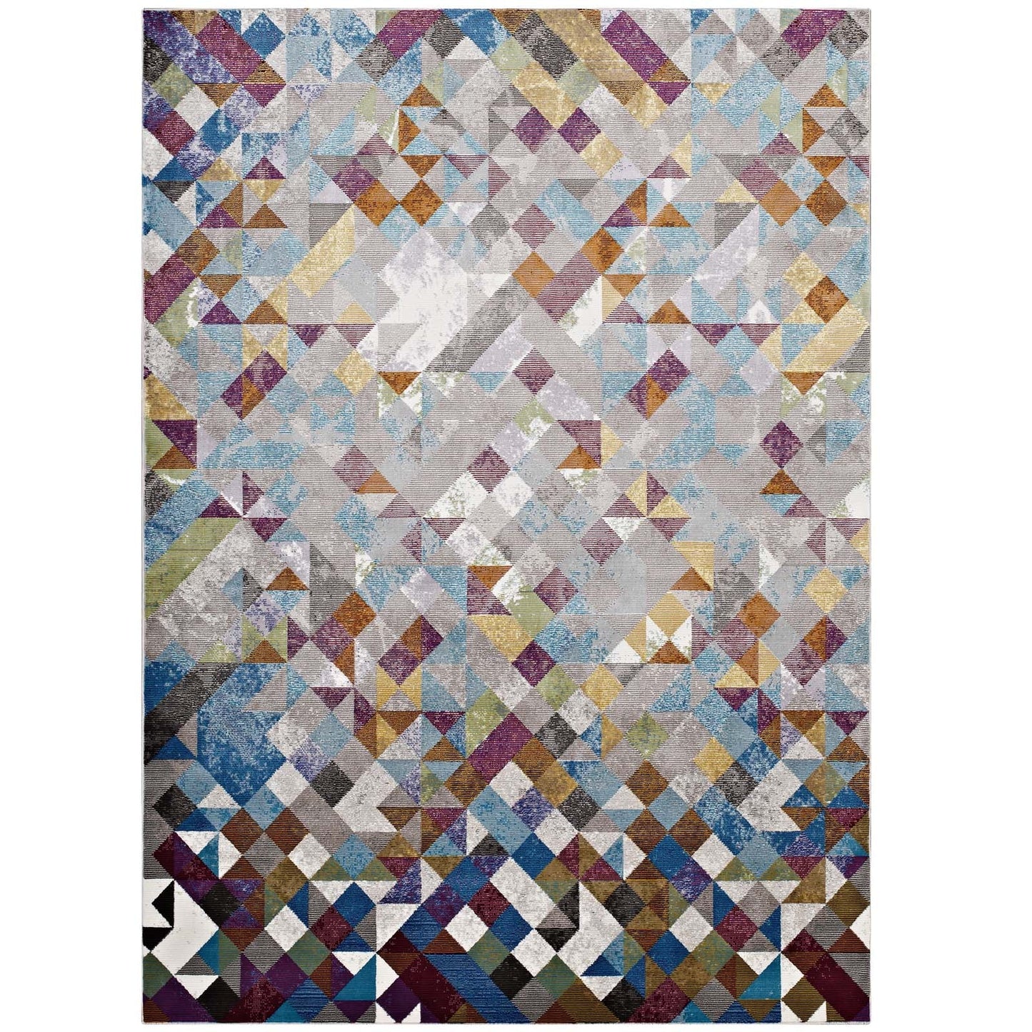 Lavendula Triangle Mosaic 5x8 Area Rug by Modway