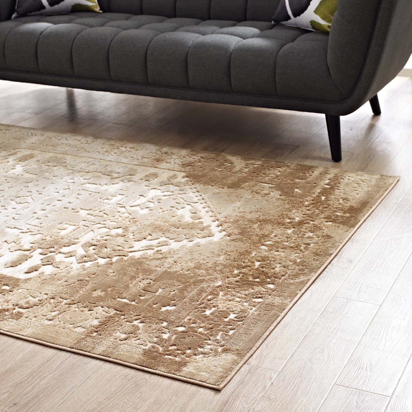 Rosina Distressed Vintage Medallion 8x10 Area Rug by Modway