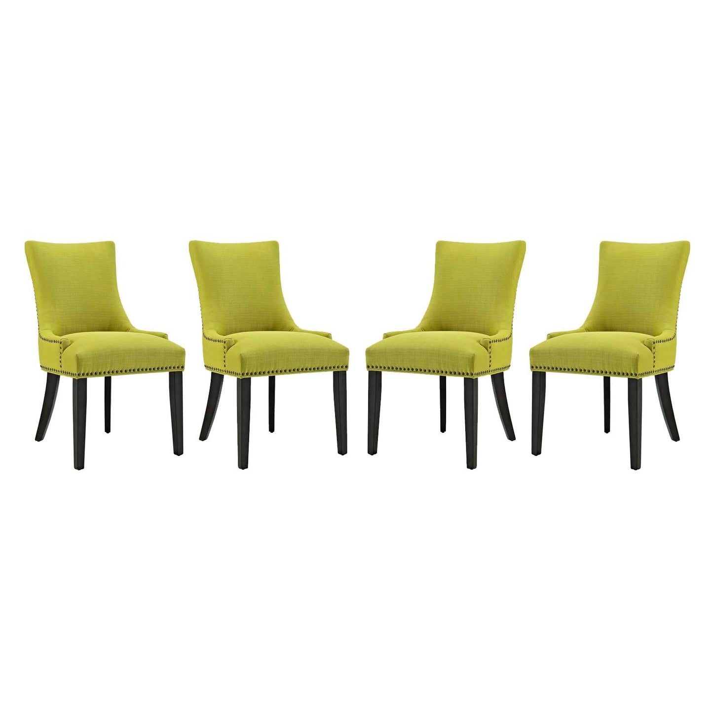 Marquis Fabric Dining Chair Set of 4 by Modway