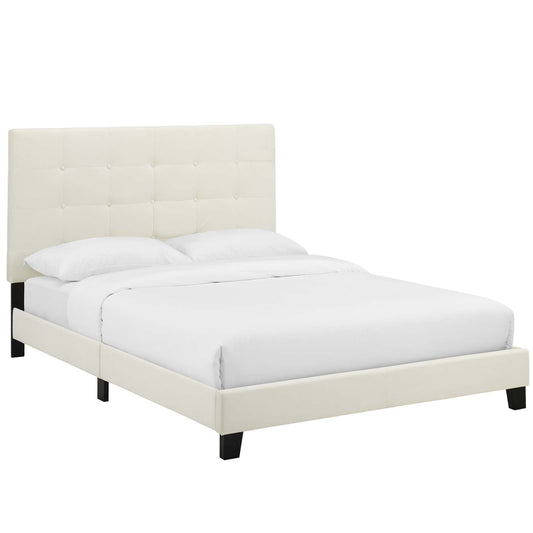 Melanie Tufted Button Upholstered Performance Velvet Full Platform Bed by Modway