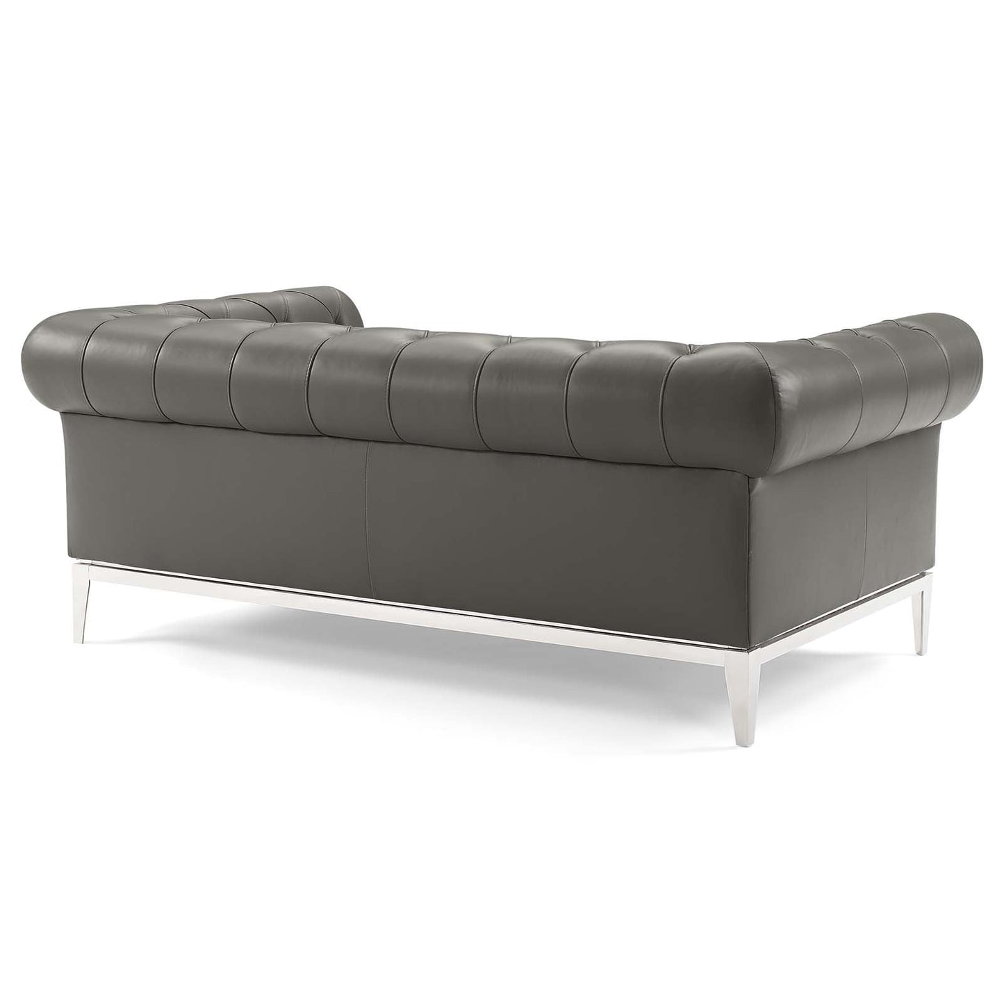 Idyll Tufted Upholstered Leather Loveseat and Armchair by Modway
