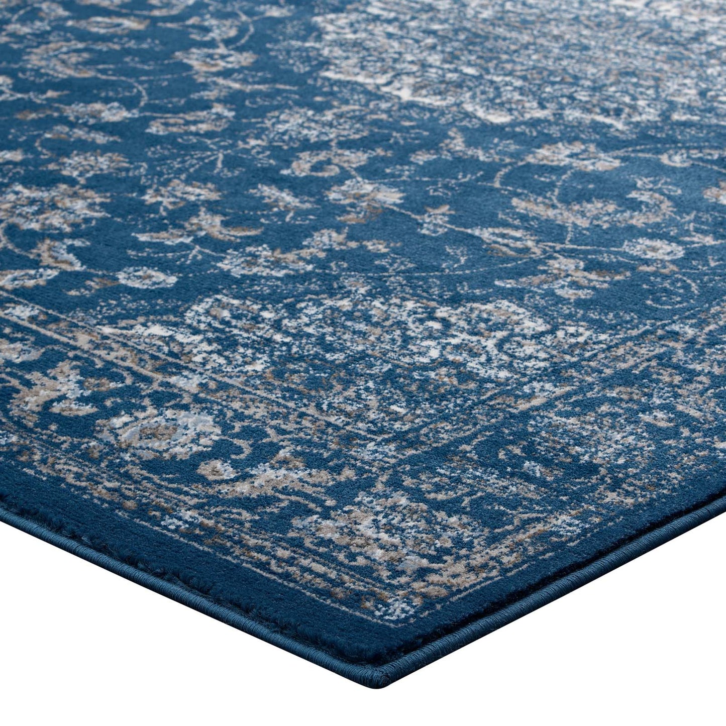 Lilja Distressed Vintage Medallion 5x8 Area Rug by Modway