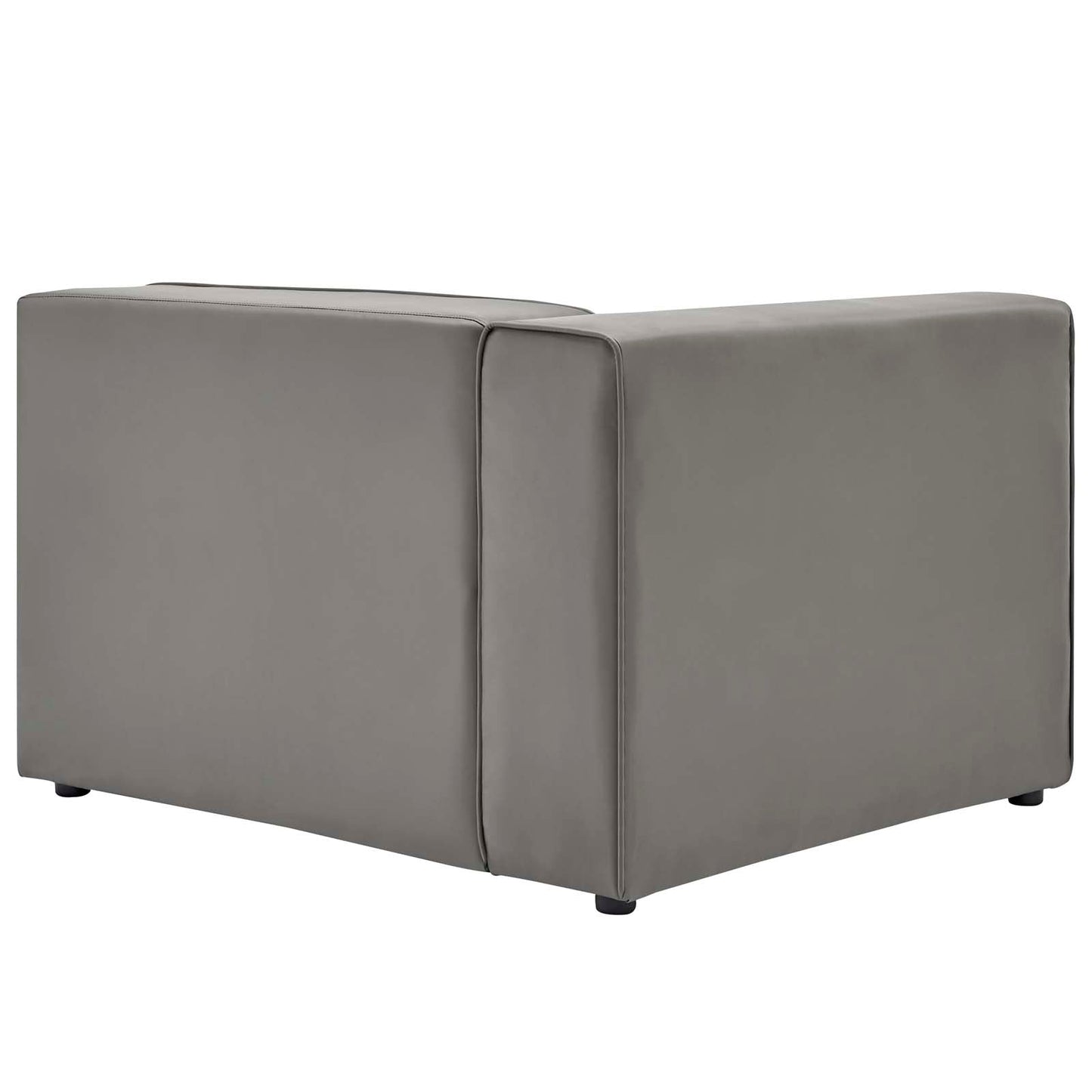 Mingle 2-Piece Vegan Leather Sectional Sofa Loveseat by Modway