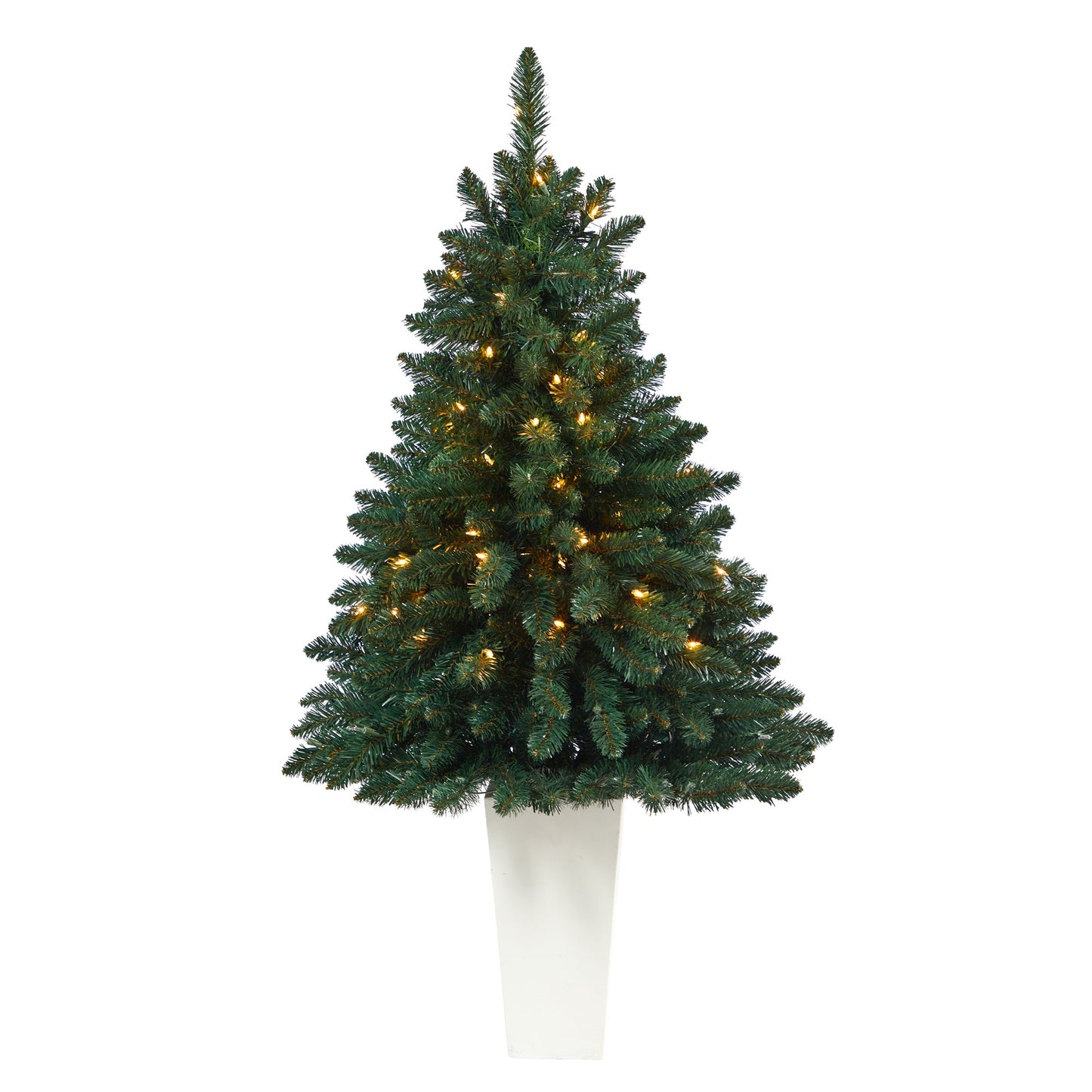 52' Northern Rocky Spruce Artificial Christmas Tree w/ 100 Clear Lights