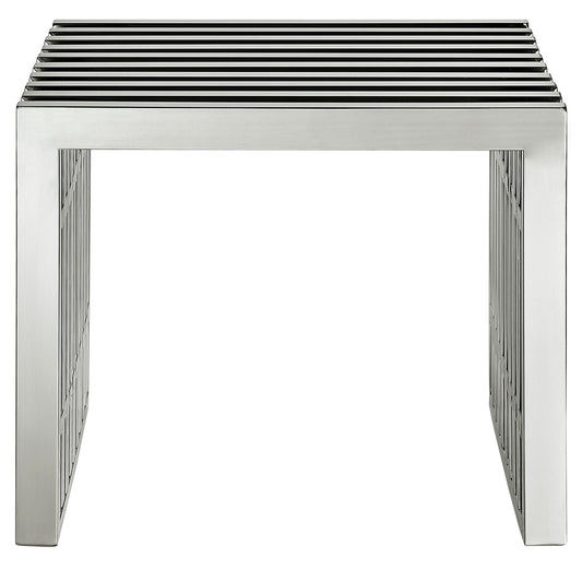 Gridiron Small Stainless Steel Bench by Modway