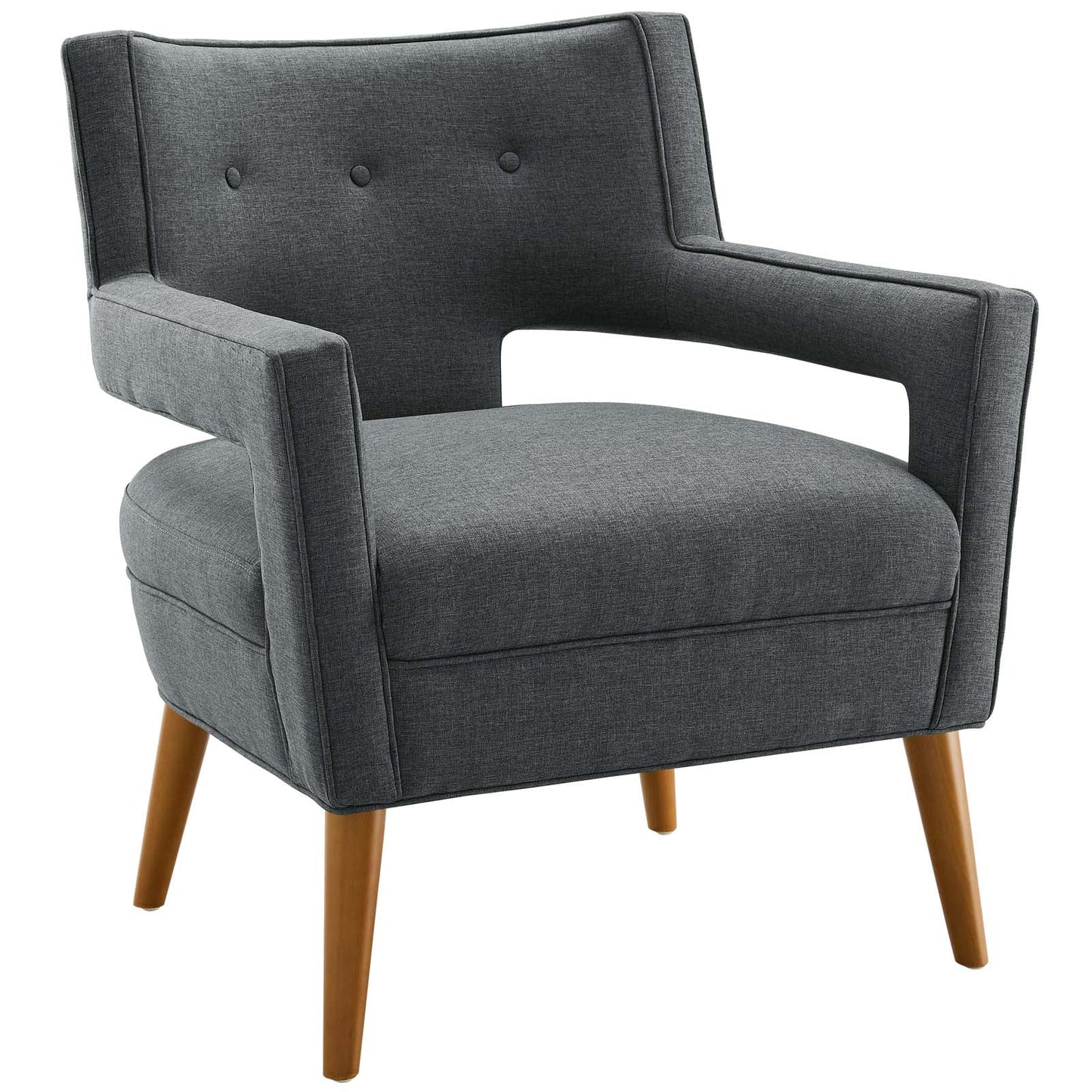 Sheer Upholstered Fabric Armchair by Modway