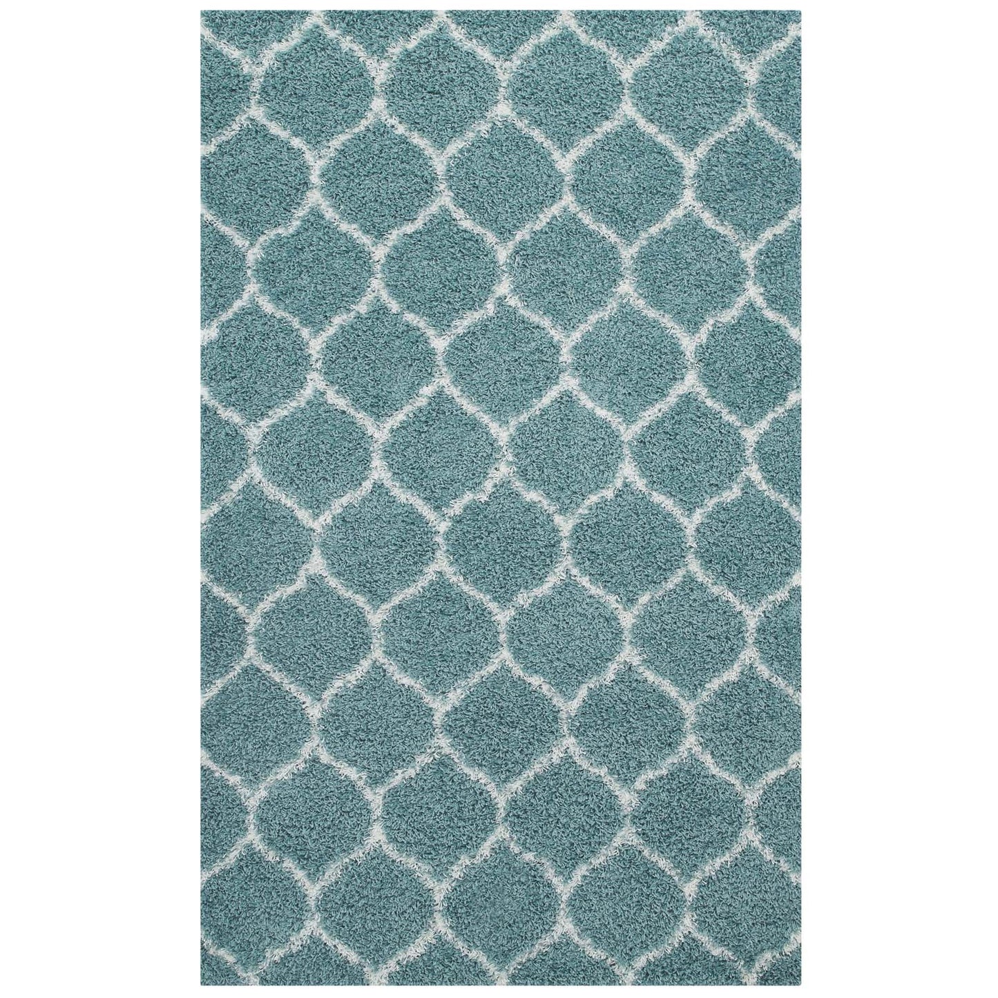 Solvea Moroccan Trellis 8x10 Shag Area Rug by Modway