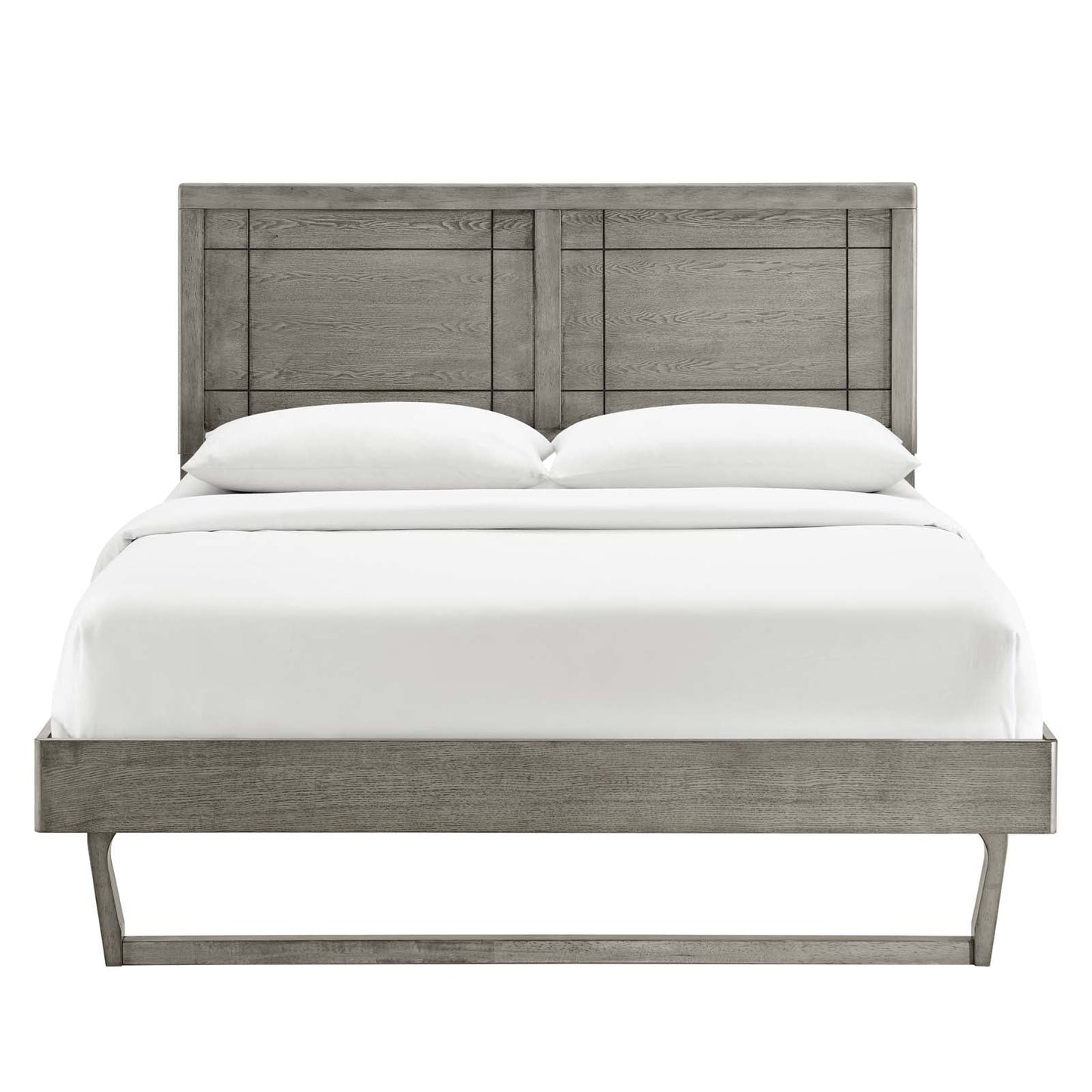 Marlee Wood Queen Platform Bed With Angular Frame by Modway