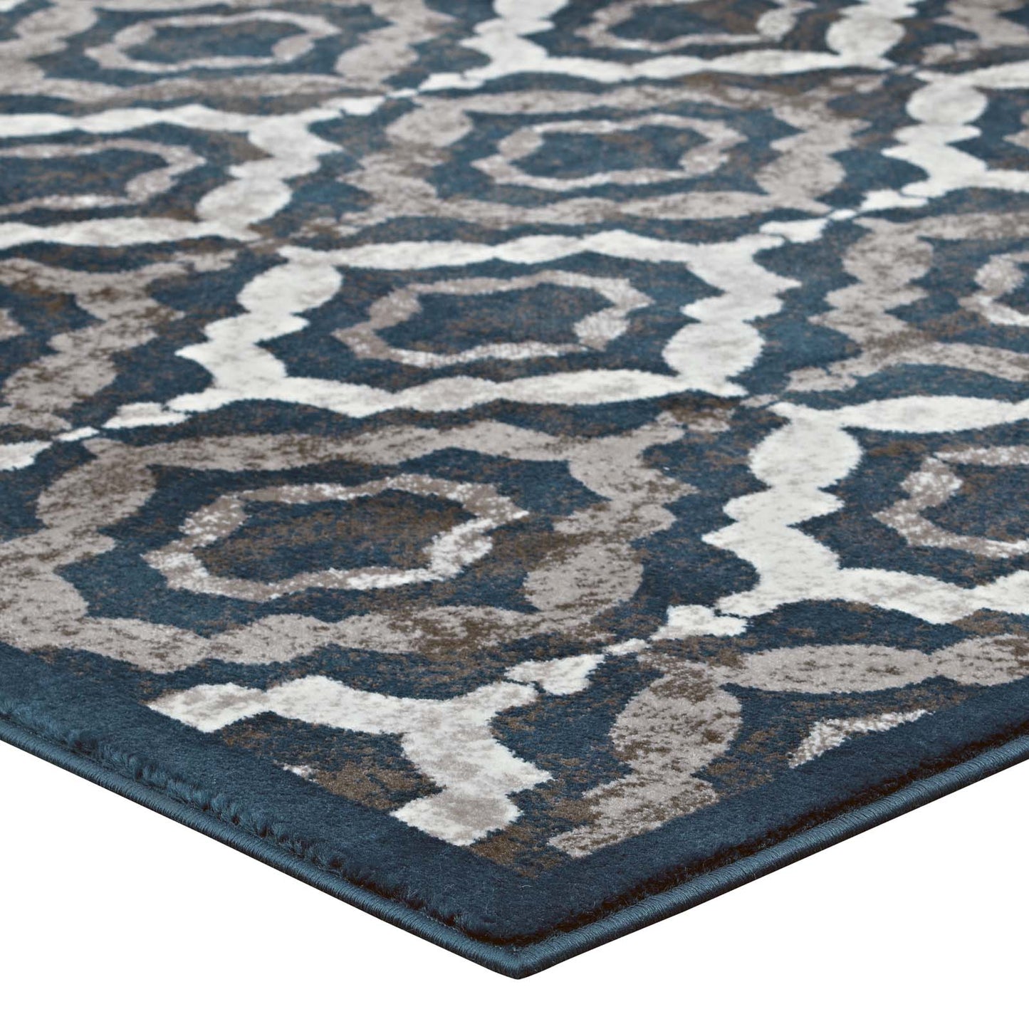 Kalinda Rustic Vintage Moroccan Trellis 5x8 Area Rug by Modway