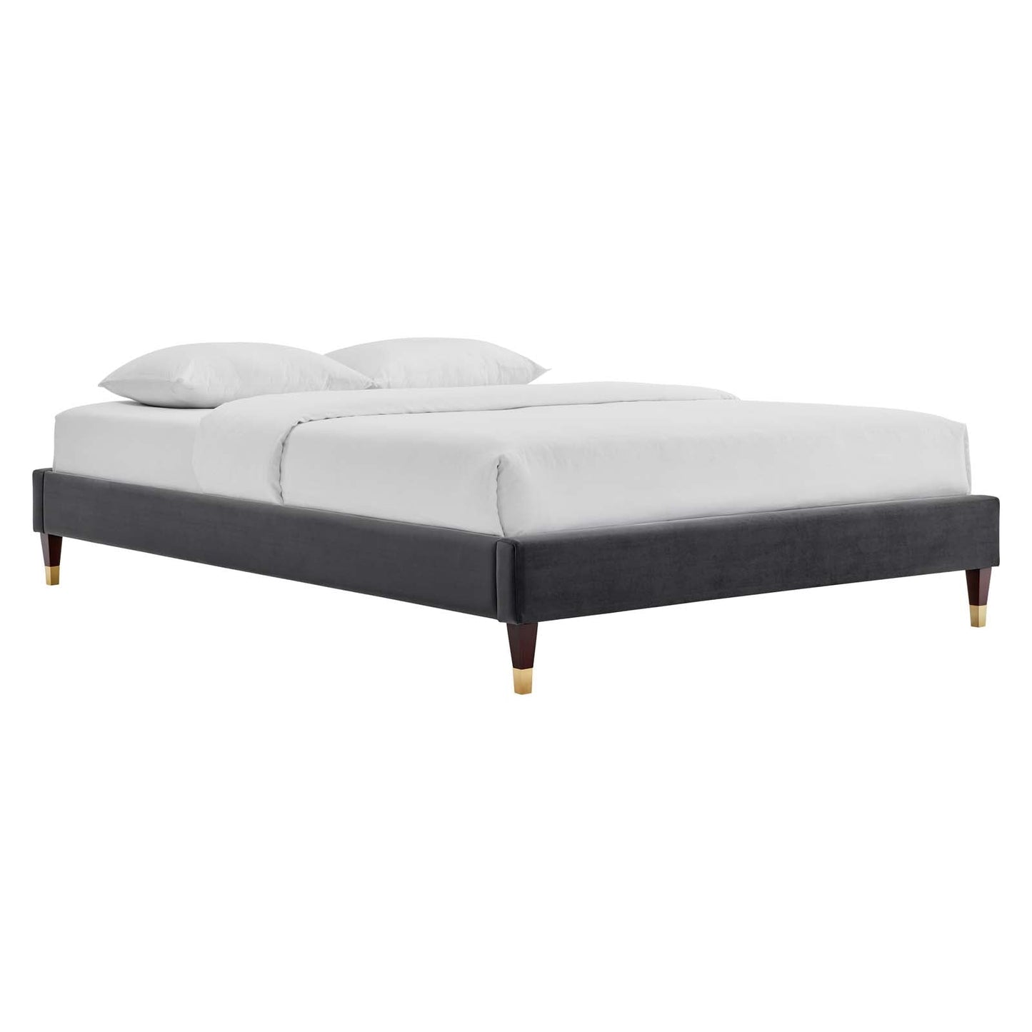 Harlow Performance Velvet King Platform Bed Frame by Modway