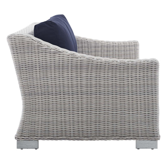Conway Sunbrella¨ Outdoor Patio Wicker Rattan Loveseat by Modway