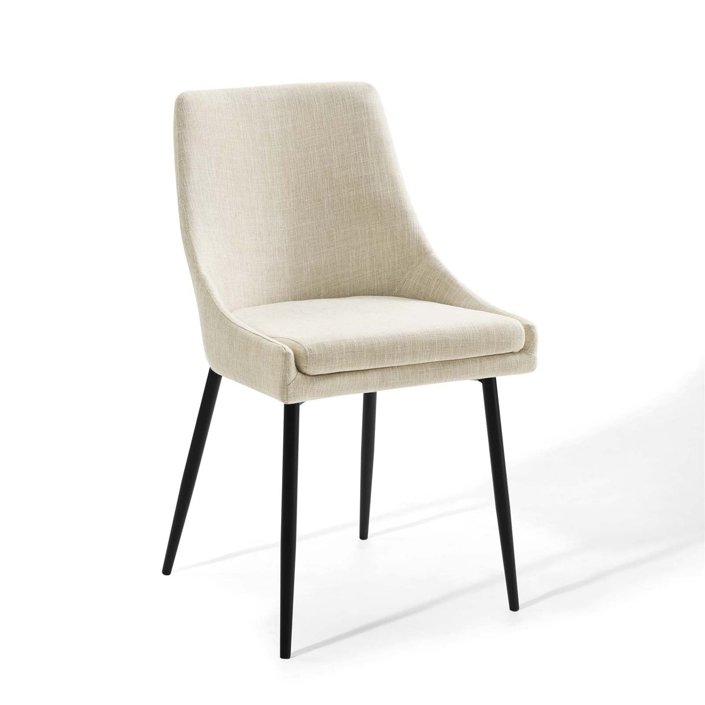 Viscount Upholstered Fabric Dining Chairs Set of 2 by Modway