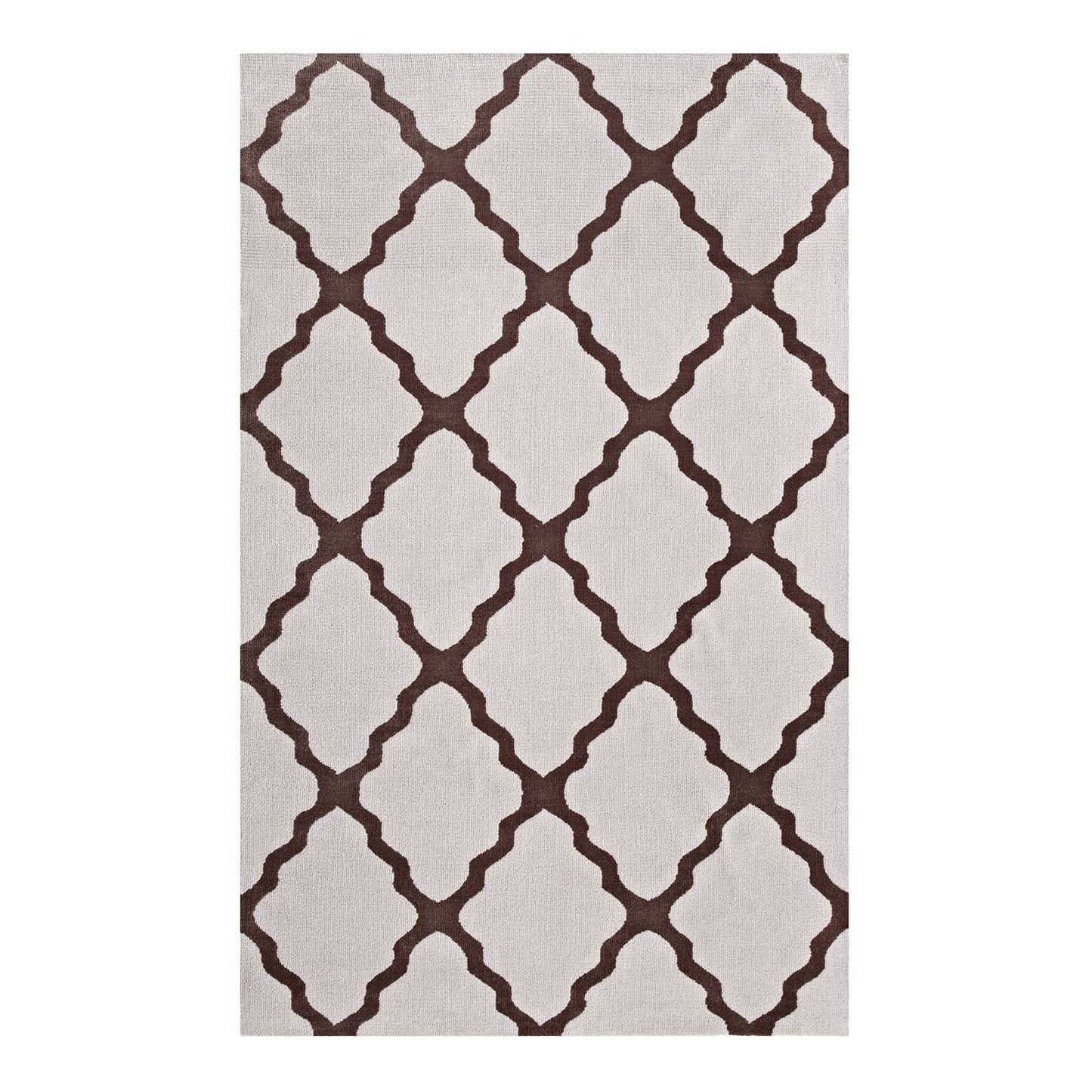 Marja Moroccan Trellis 5x8 Area Rug by Modway