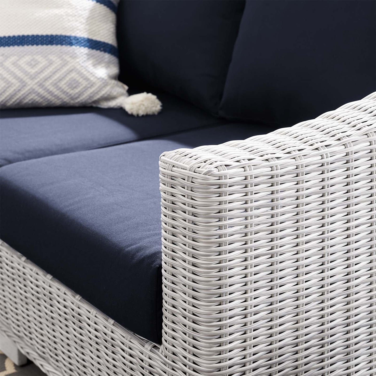 Conway Sunbrella¨ Outdoor Patio Wicker Rattan Loveseat by Modway