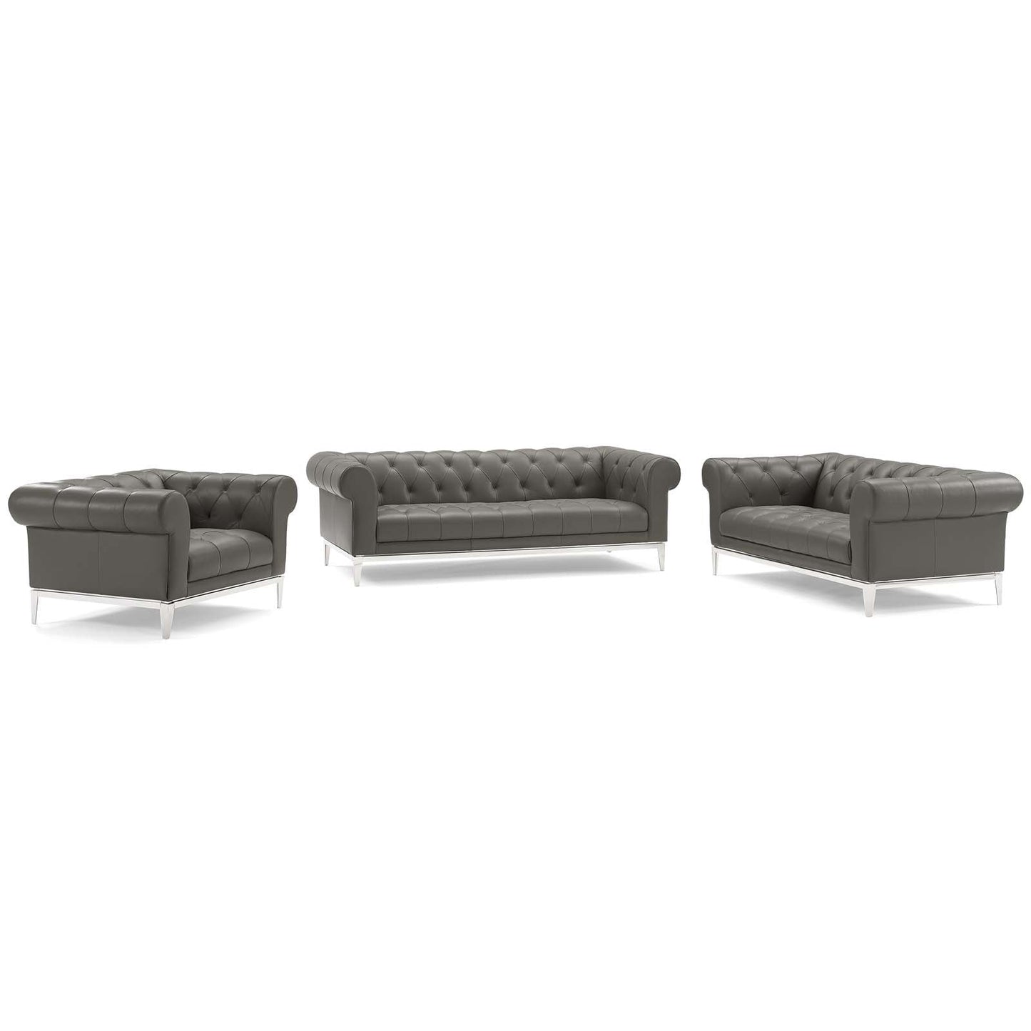 Idyll 3 Piece Upholstered Leather Set by Modway