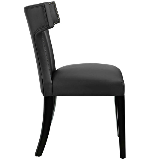 Curve Vegan Leather Dining Chair by Modway