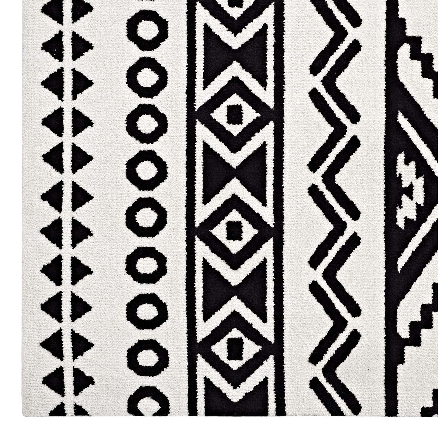 Haku Geometric Moroccan Tribal 8x10 Area Rug by Modway