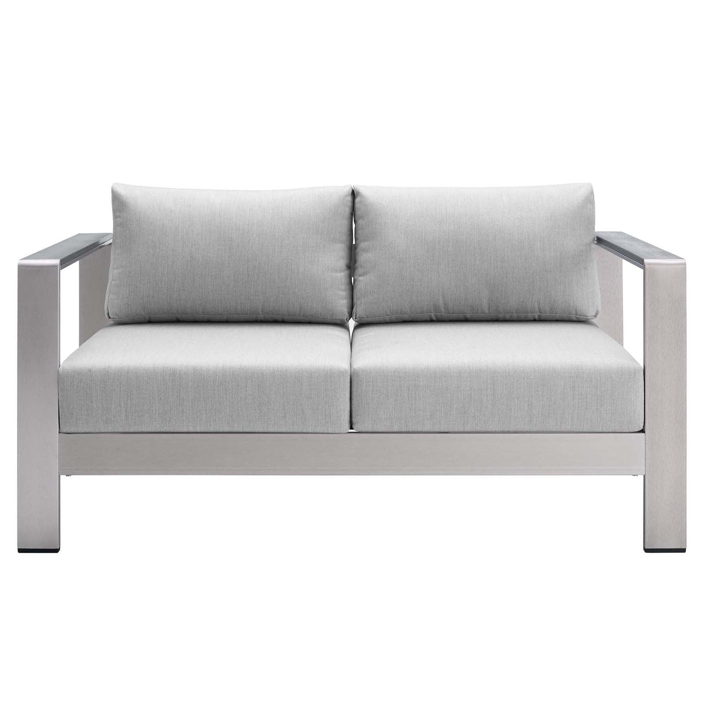 Shore Sunbrella¨ Fabric Aluminum Outdoor Patio Loveseat by Modway
