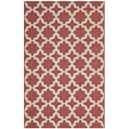 Cerelia Moroccan Trellis Indoor and Outdoor 8x10 Area Rug by Modway