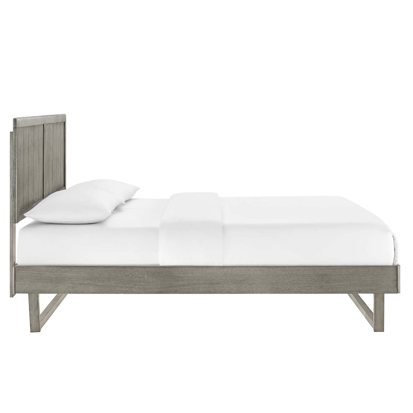 Alana Wood Queen Platform Bed With Angular Frame by Modway
