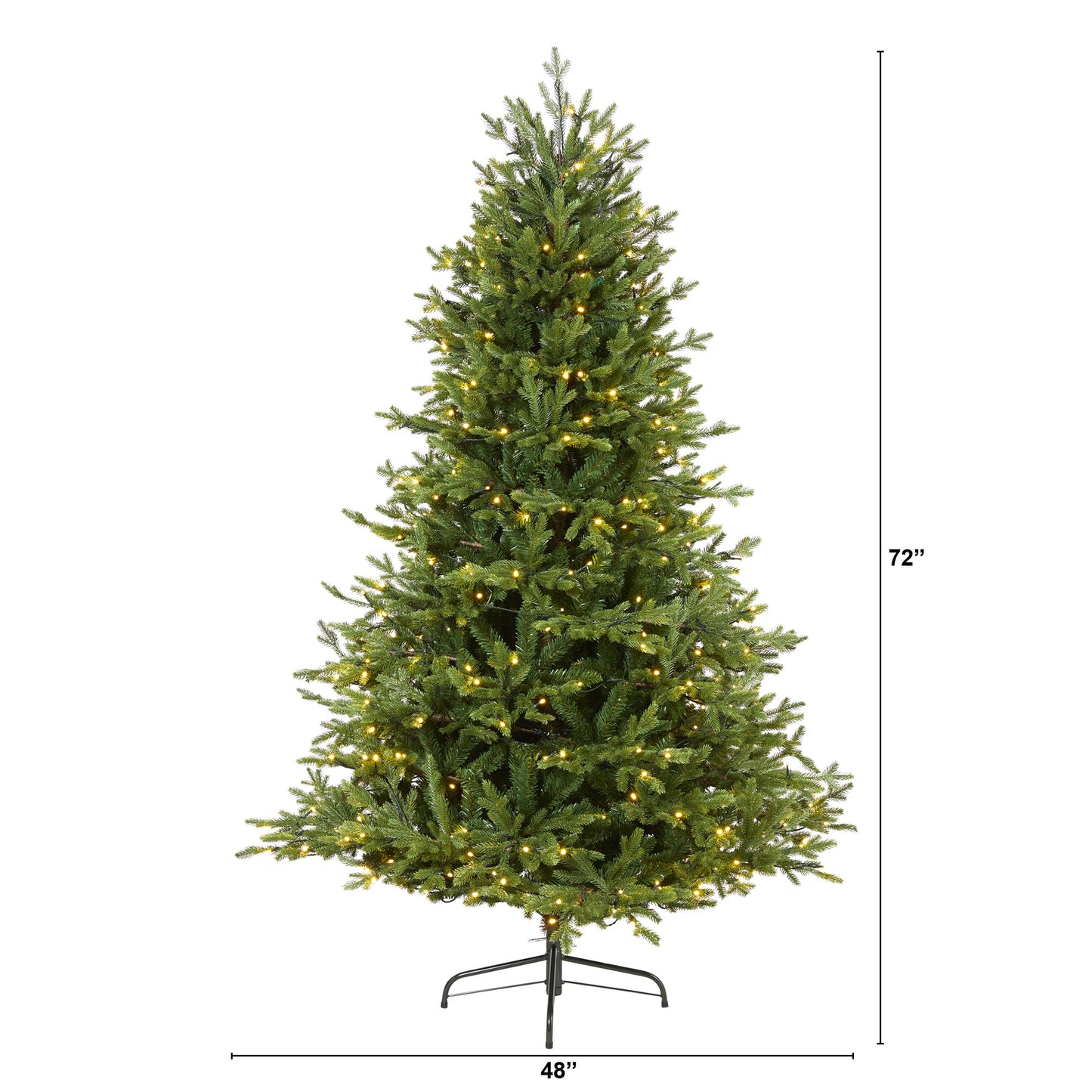 6' Wyoming Spruce Artificial Christmas Tree w/ 400 Clear LED Lights