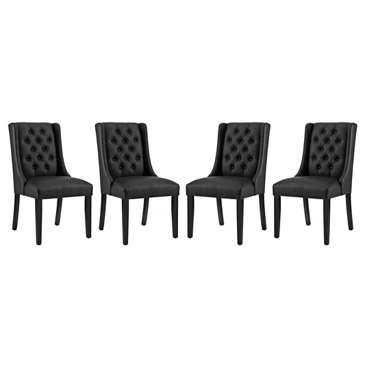 Baronet Vinyl Dining Chair Set of 4 by Modway