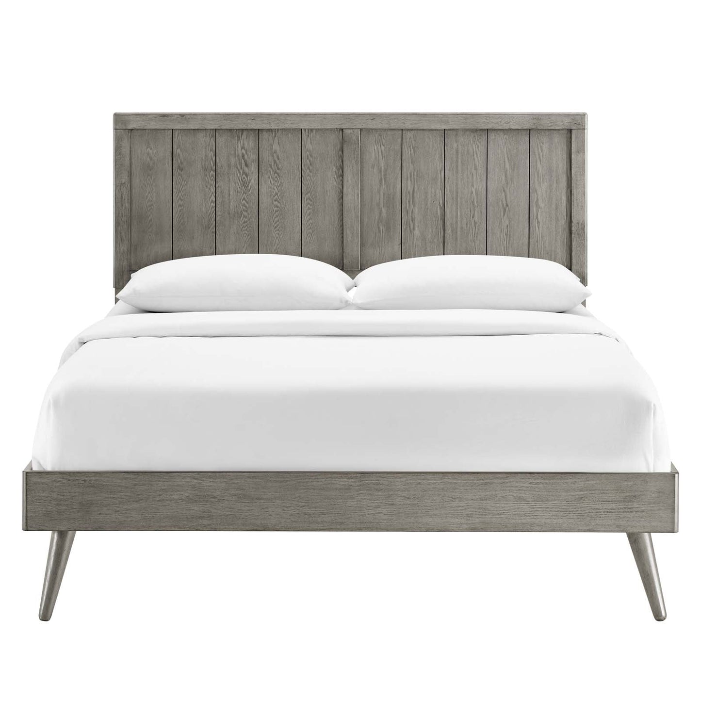 Alana Wood King Platform Bed With Splayed Legs by Modway